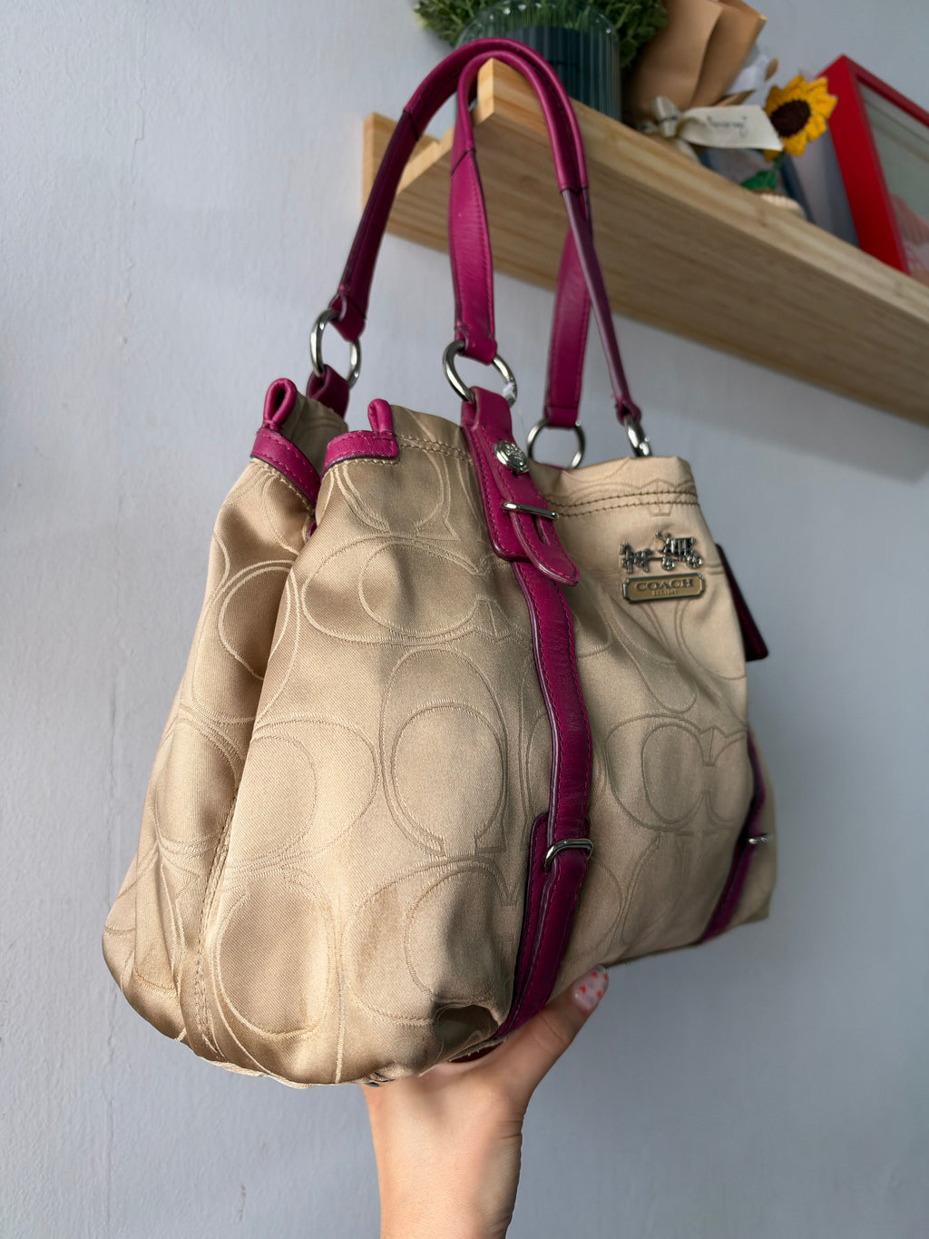 Coach Mia Signature Shoulder Bag