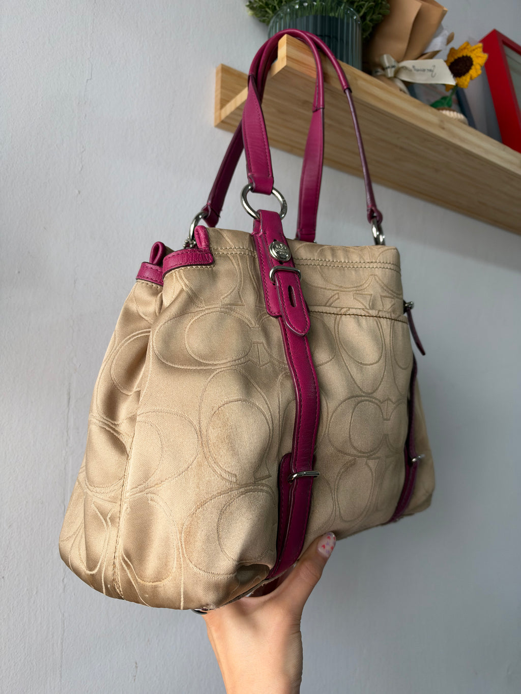 Coach Mia Signature Shoulder Bag