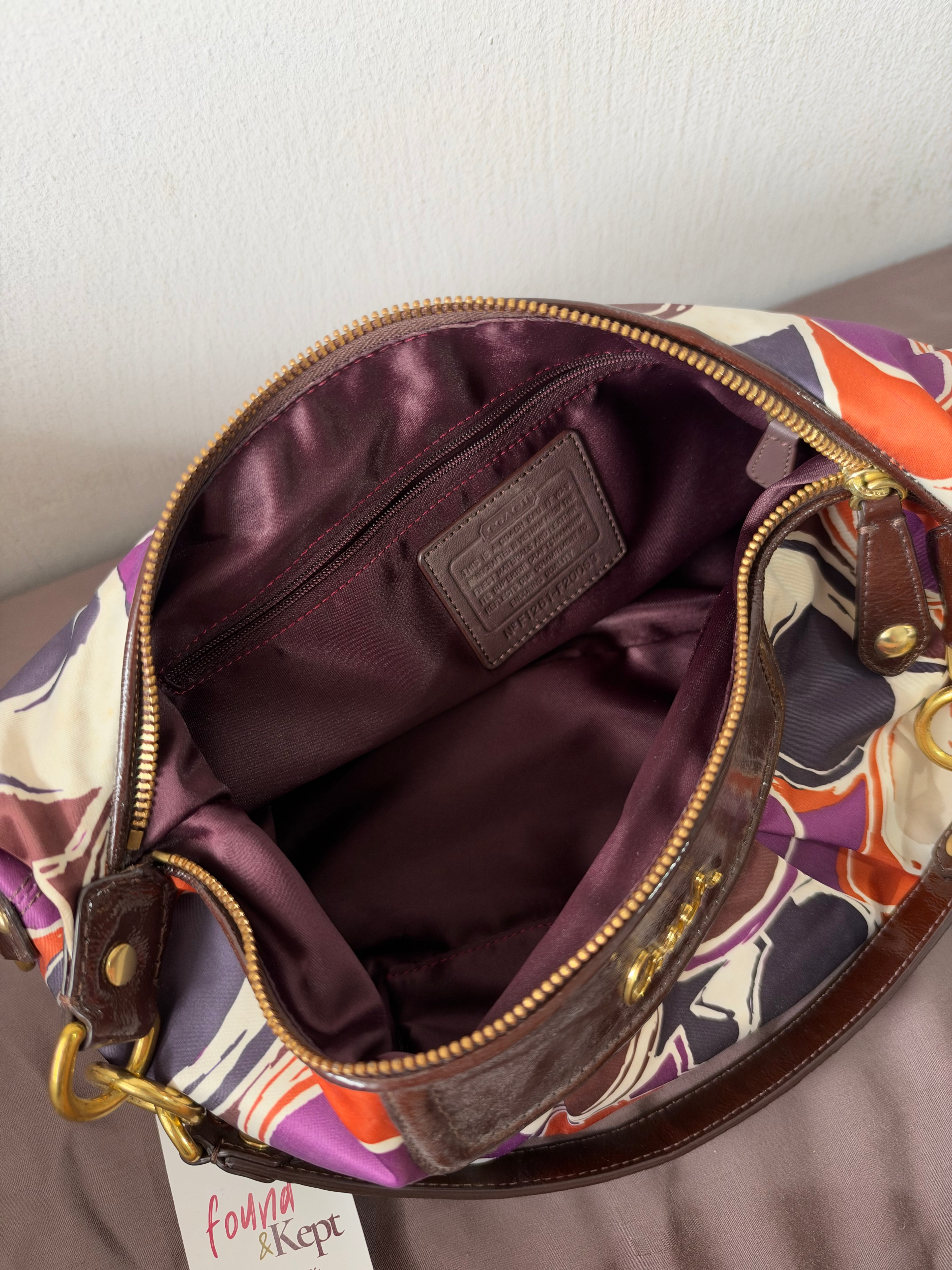 Coach Ashley Dotted Op Art Shoulder Bag