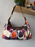 Coach Ashley Dotted Op Art Shoulder Bag