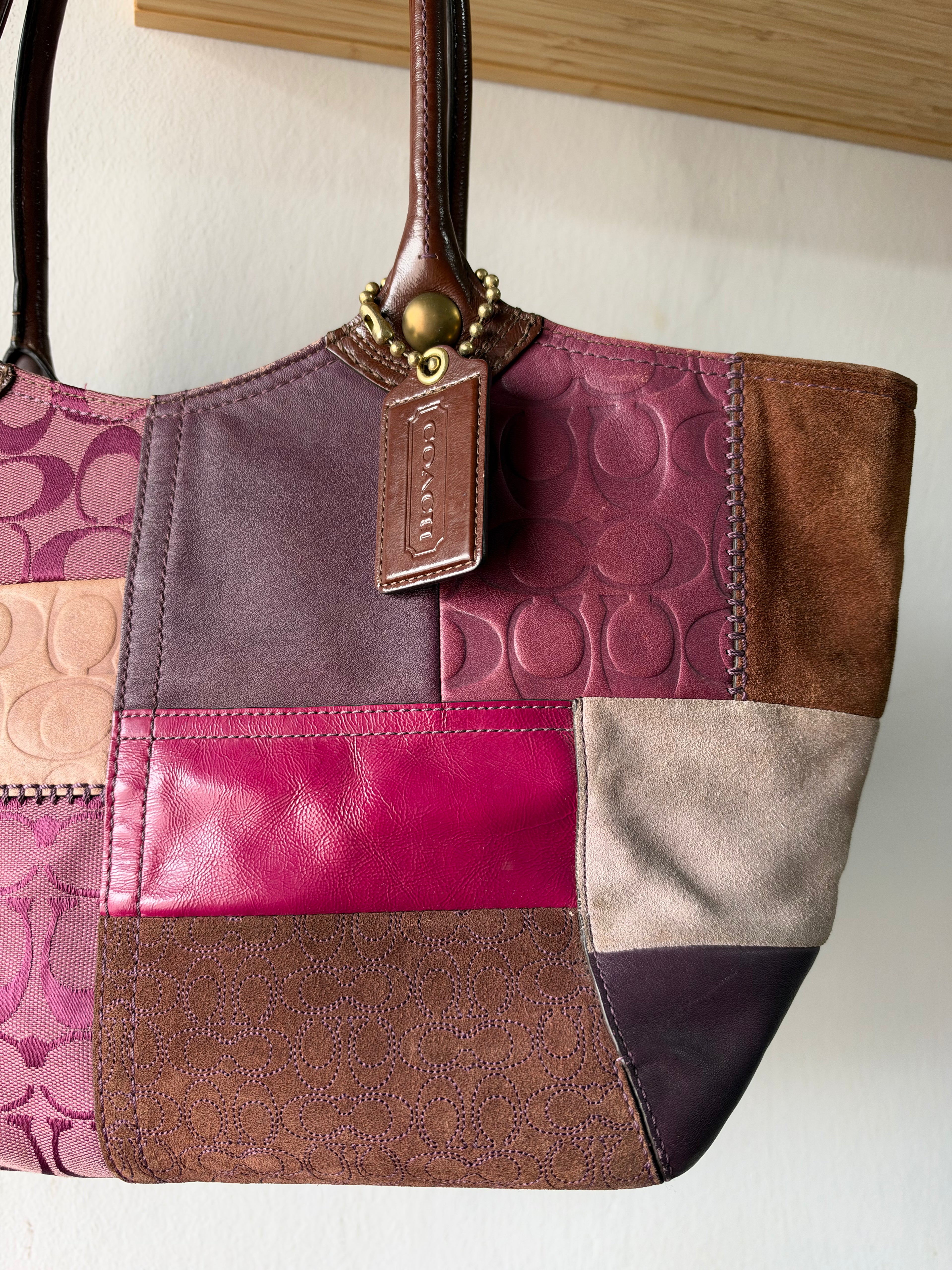 Coach Bleecker Signature Patchwork Tote