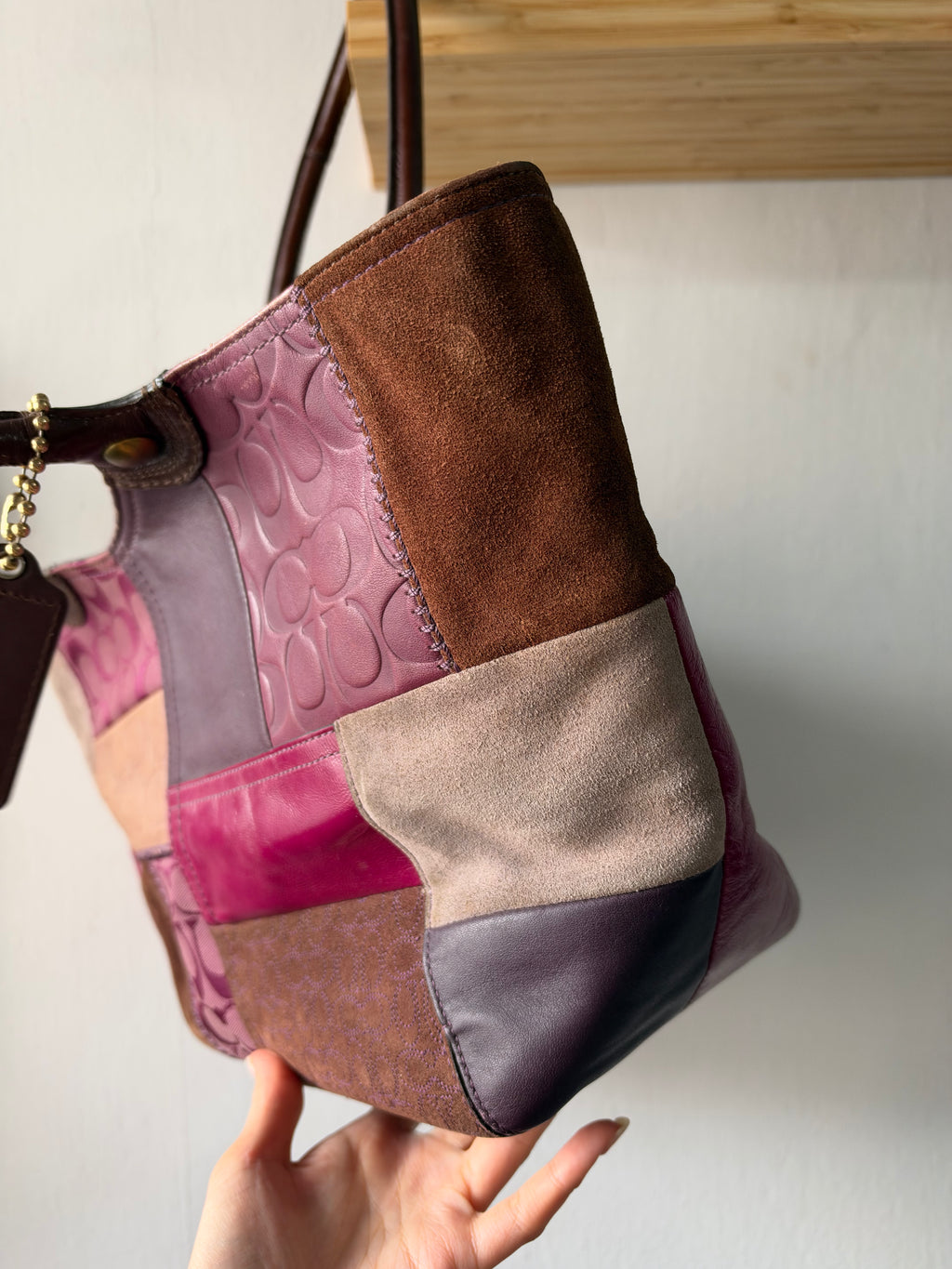 Coach Bleecker Signature Patchwork Tote