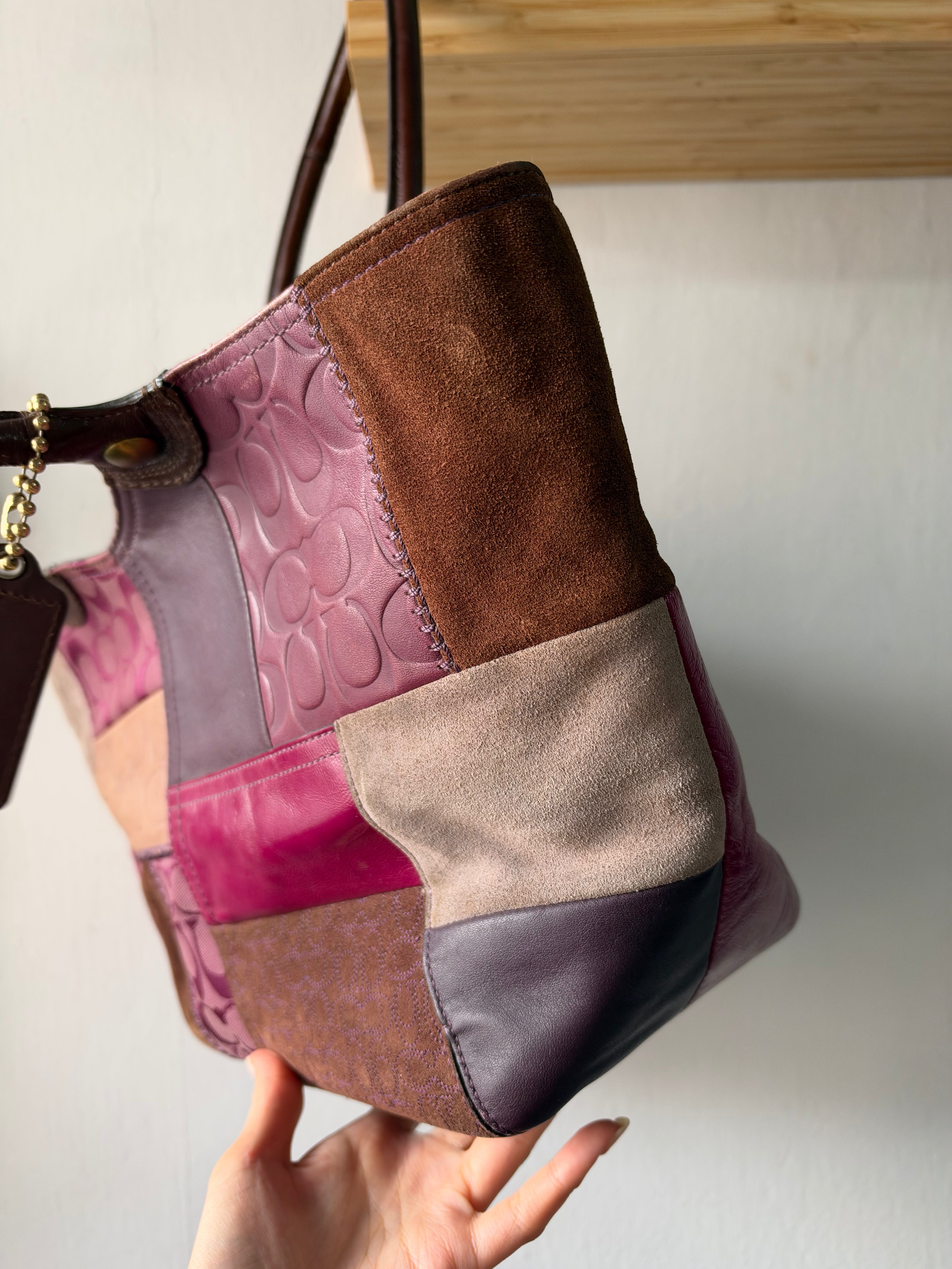 Coach Bleecker Signature Patchwork Tote