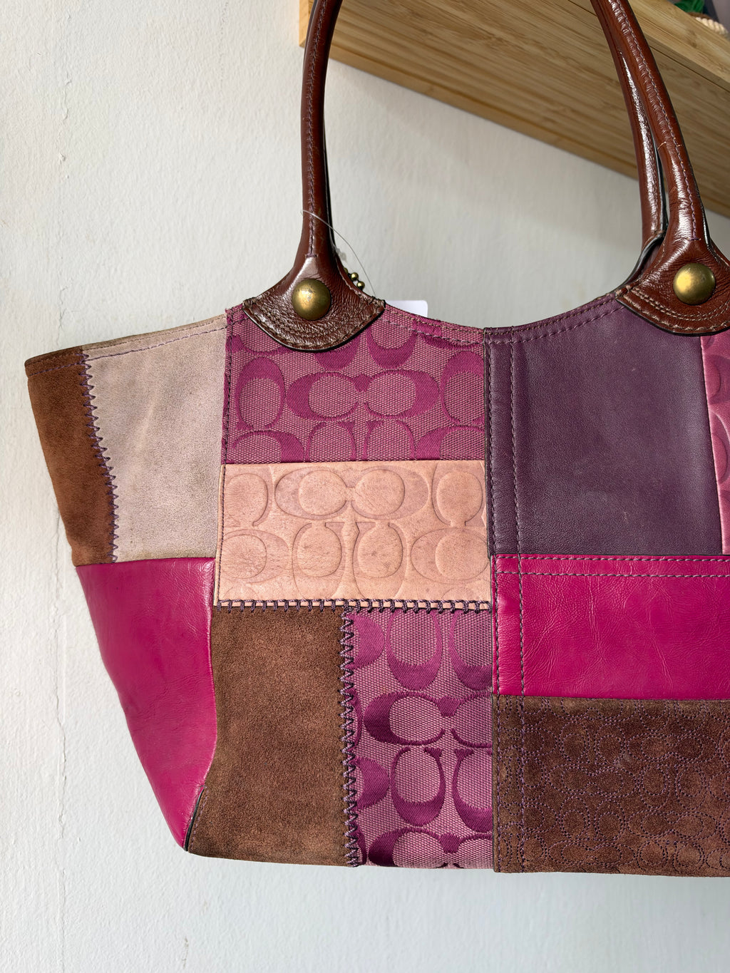 Coach Bleecker Signature Patchwork Tote