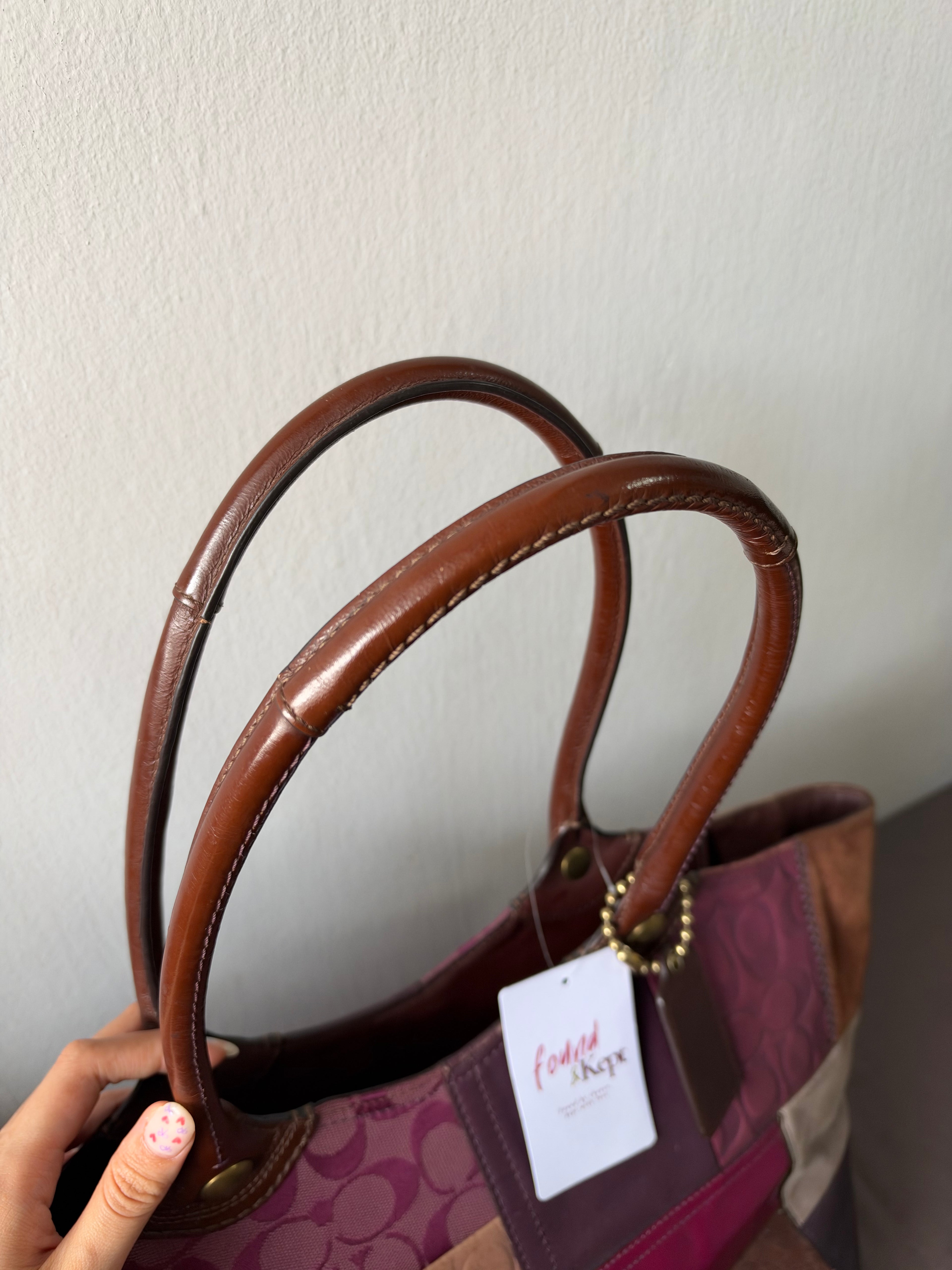 Coach Bleecker Signature Patchwork Tote