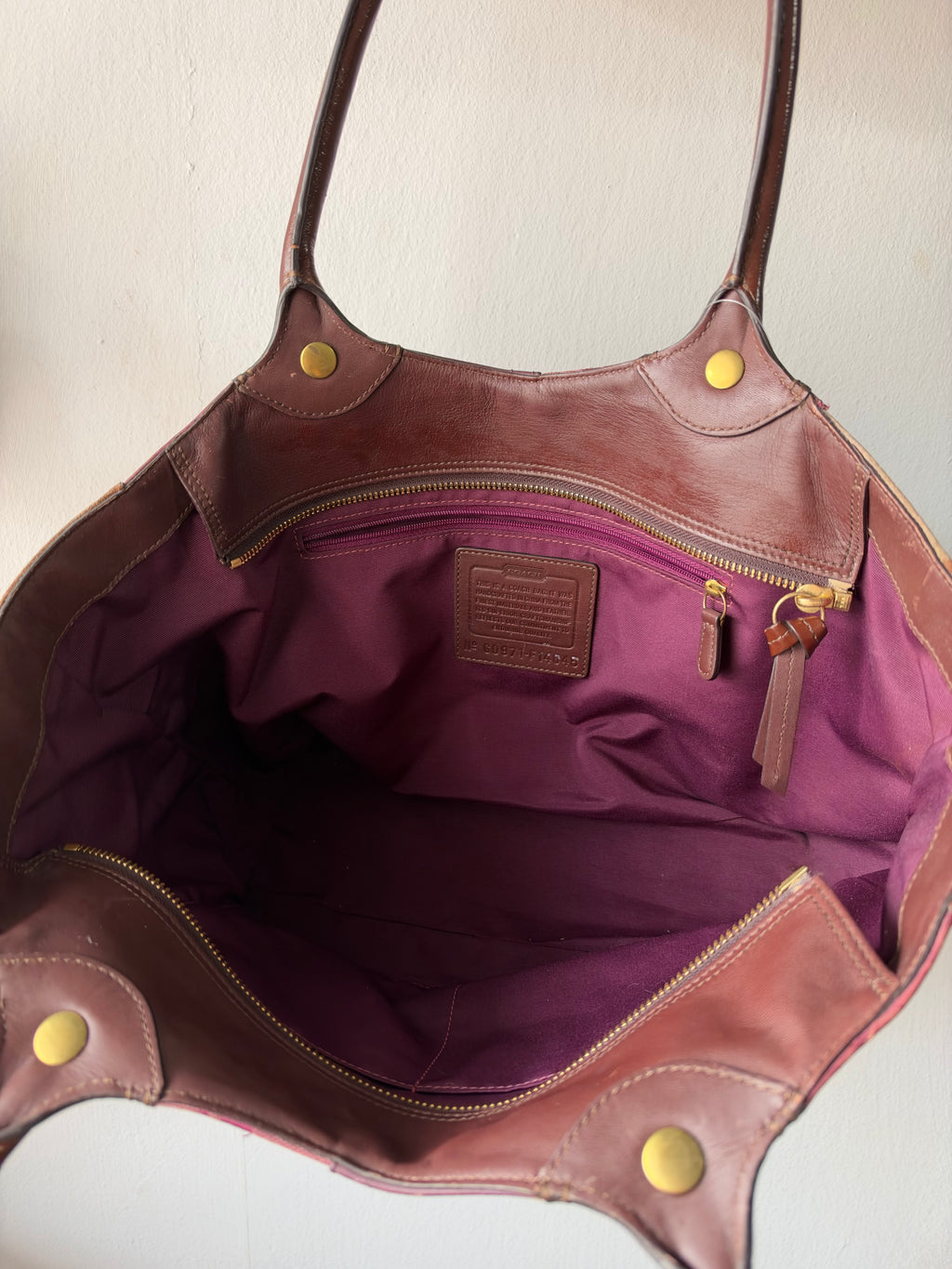 Coach Bleecker Signature Patchwork Tote