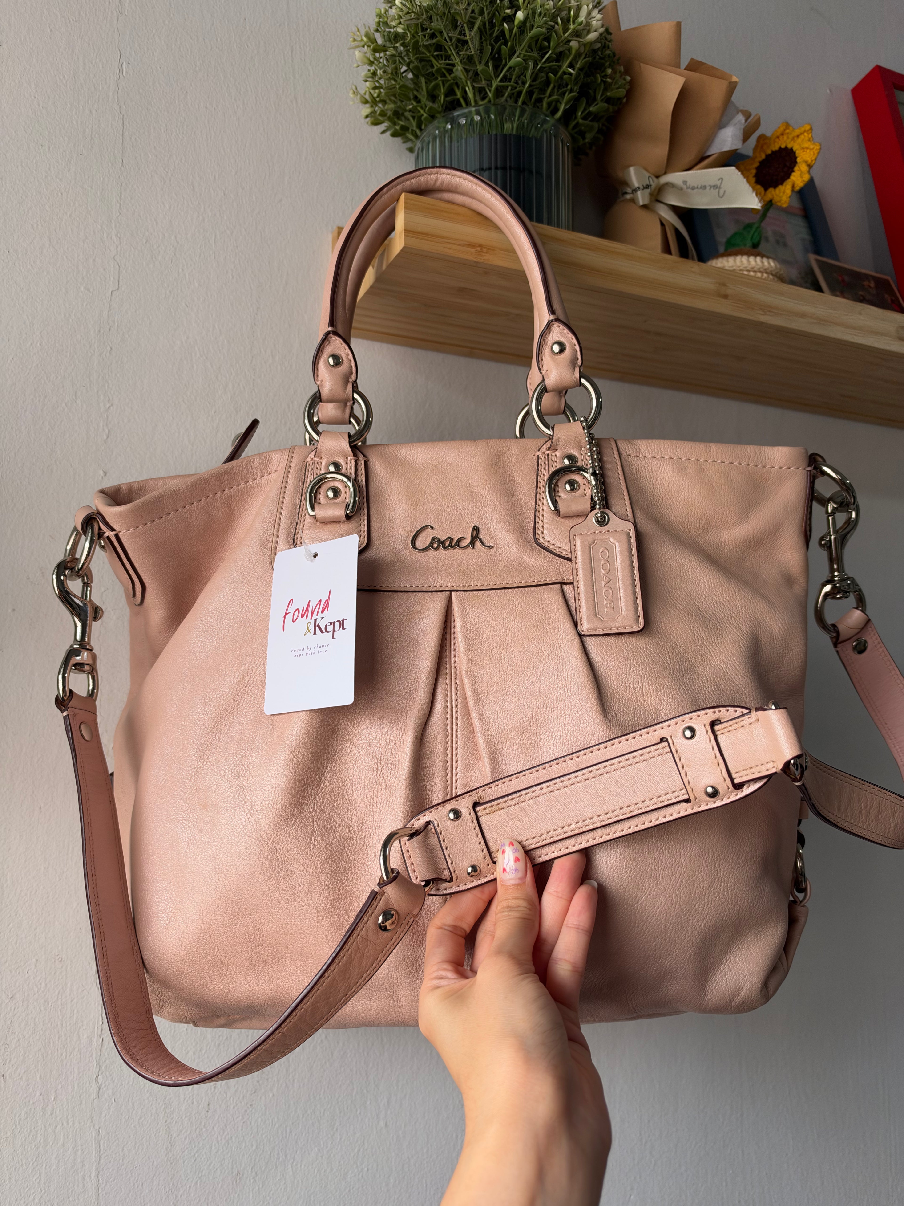 Coach Ashley Leather Satchel