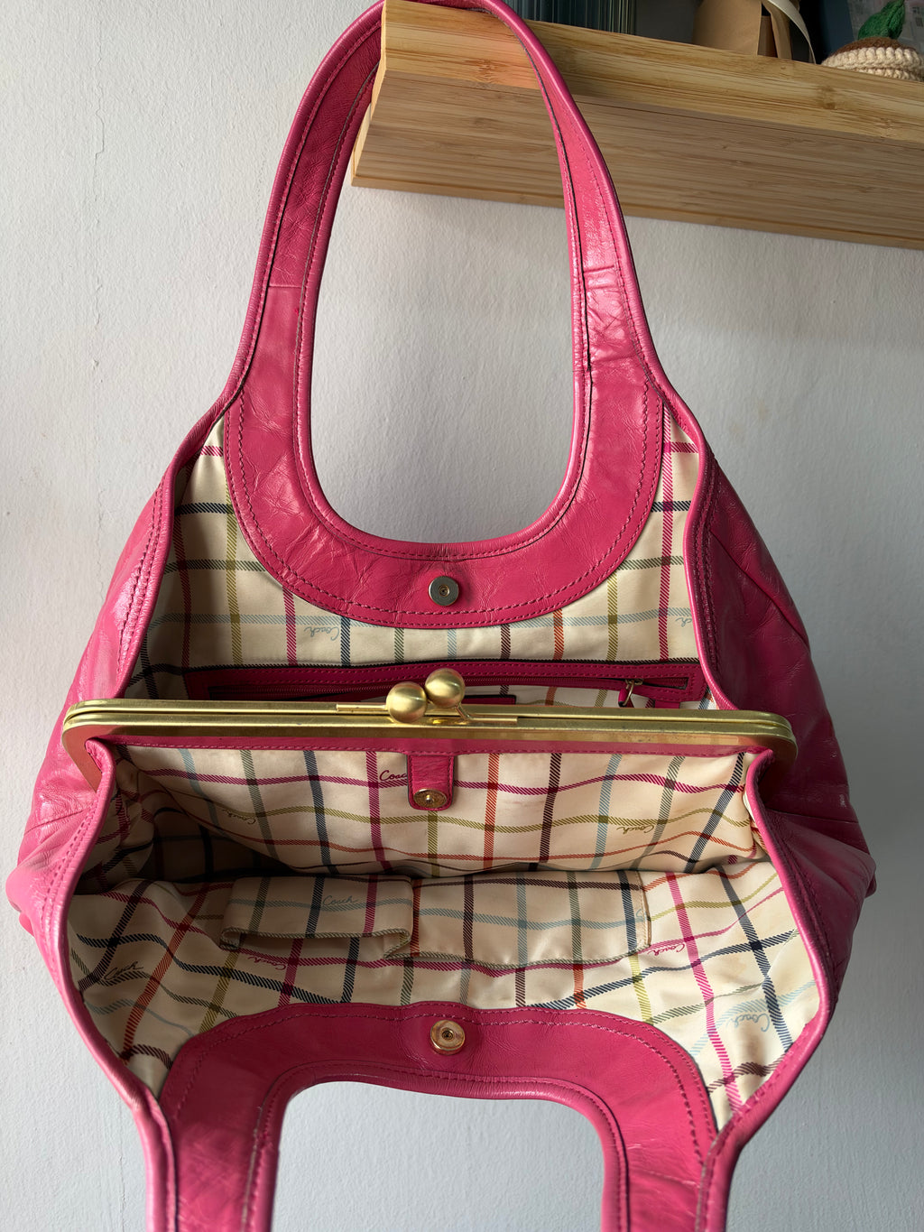 Coach Ergo Pleated Framed Satchel