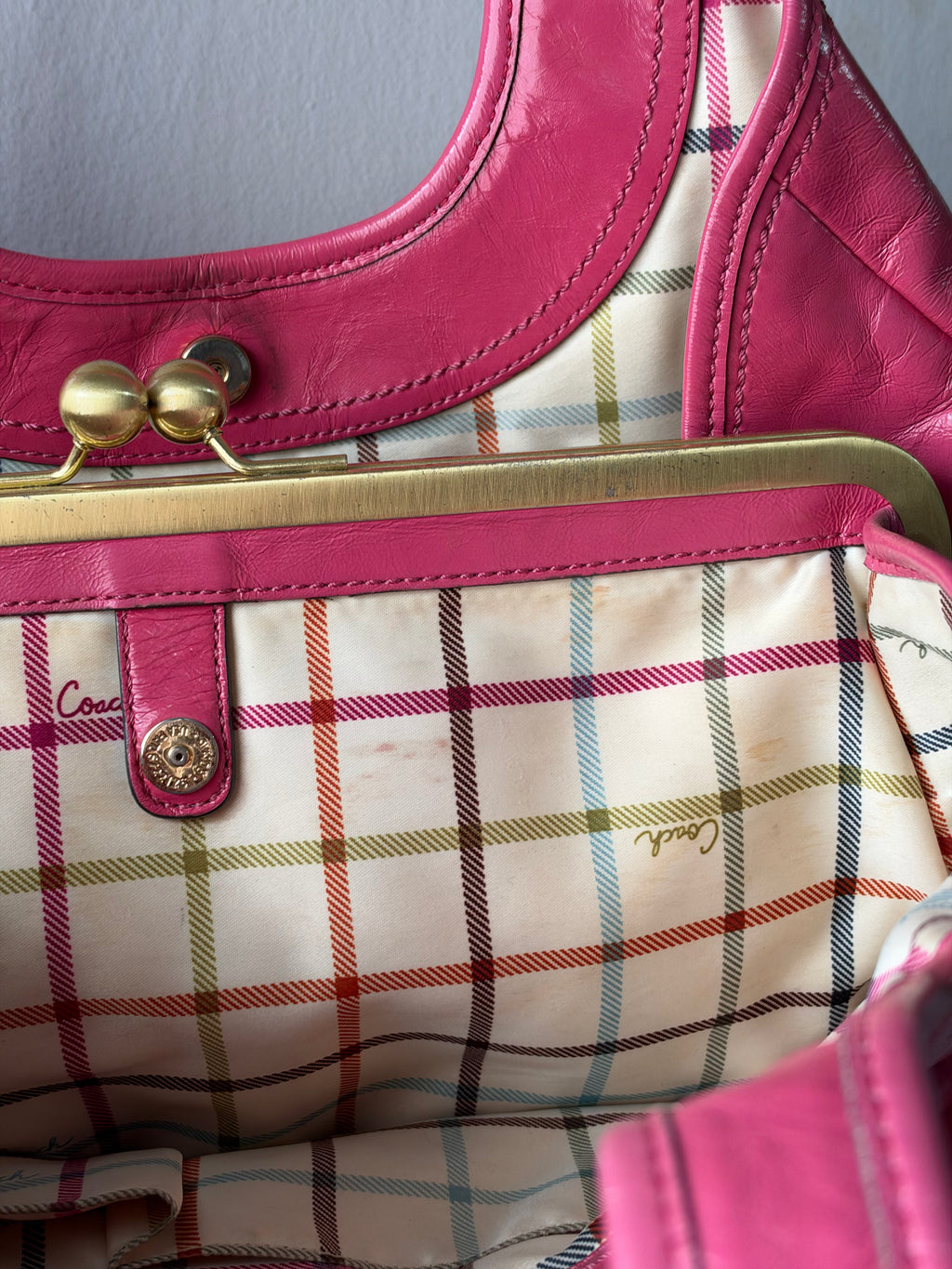 Coach Ergo Pleated Framed Satchel
