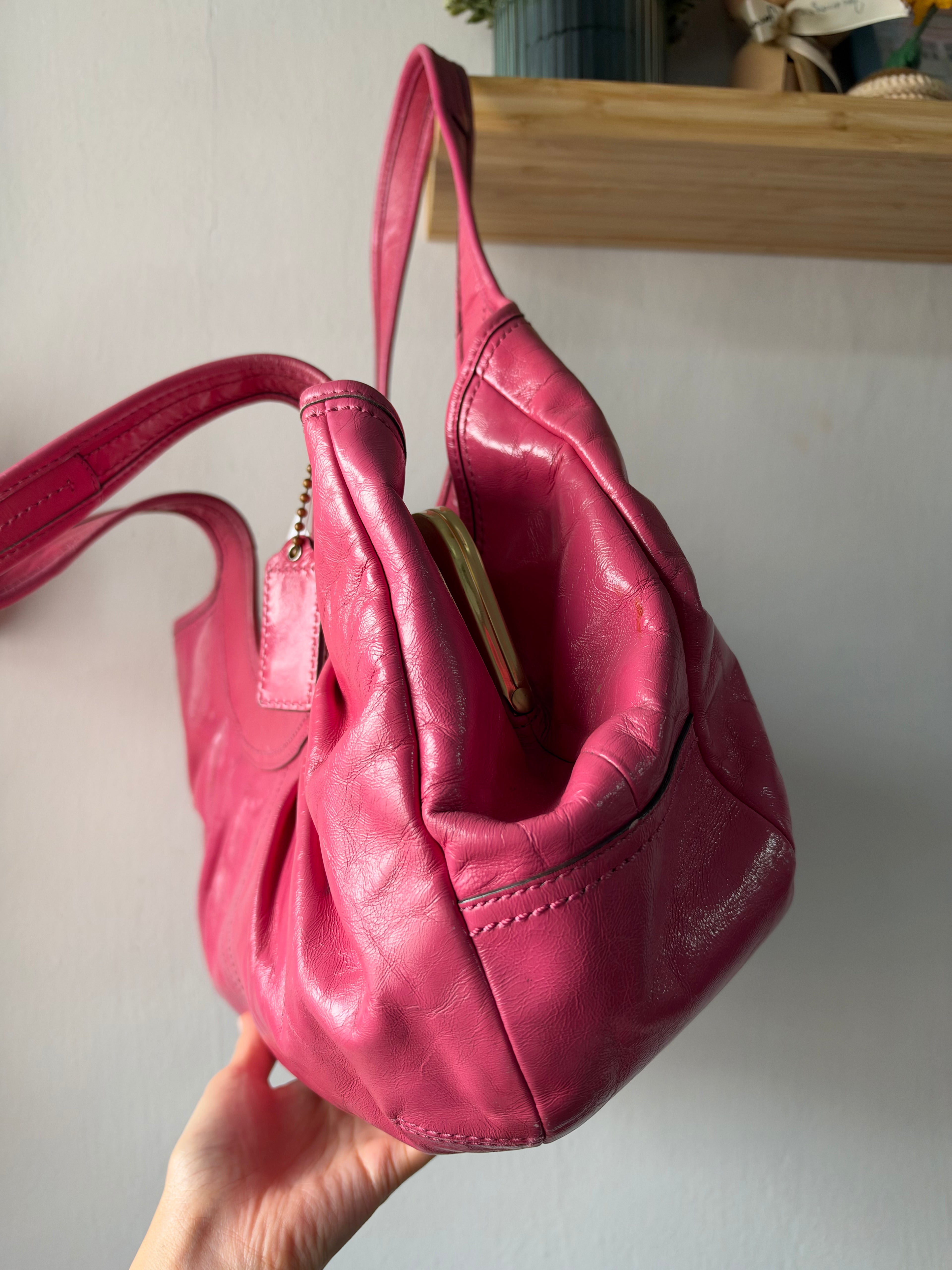 Coach Ergo Pleated Framed Satchel