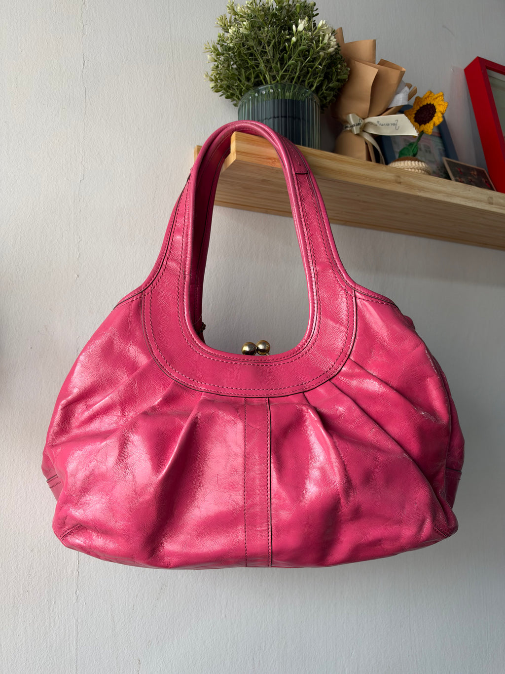 Coach Ergo Pleated Framed Satchel