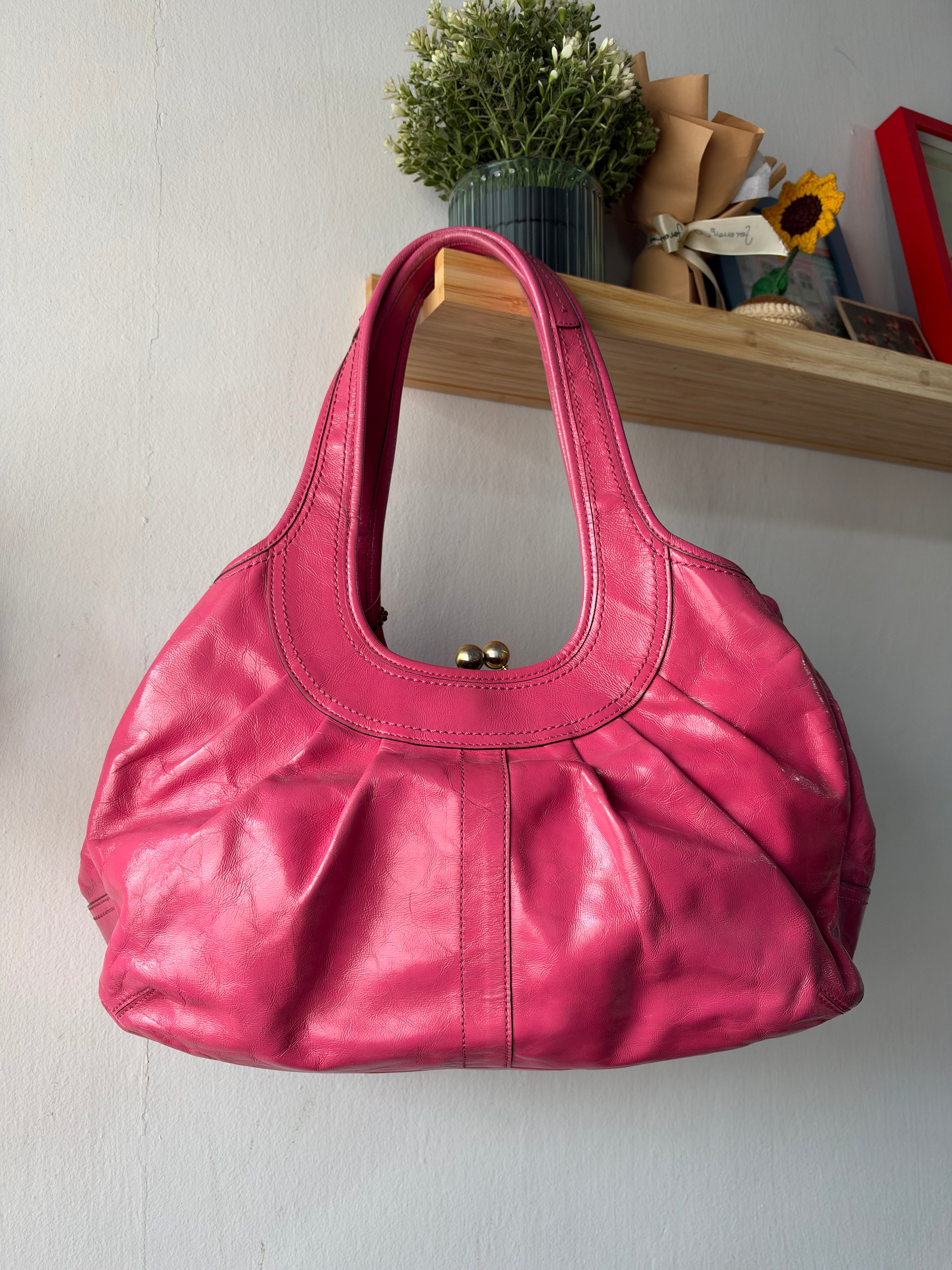 Coach Ergo Pleated Framed Satchel