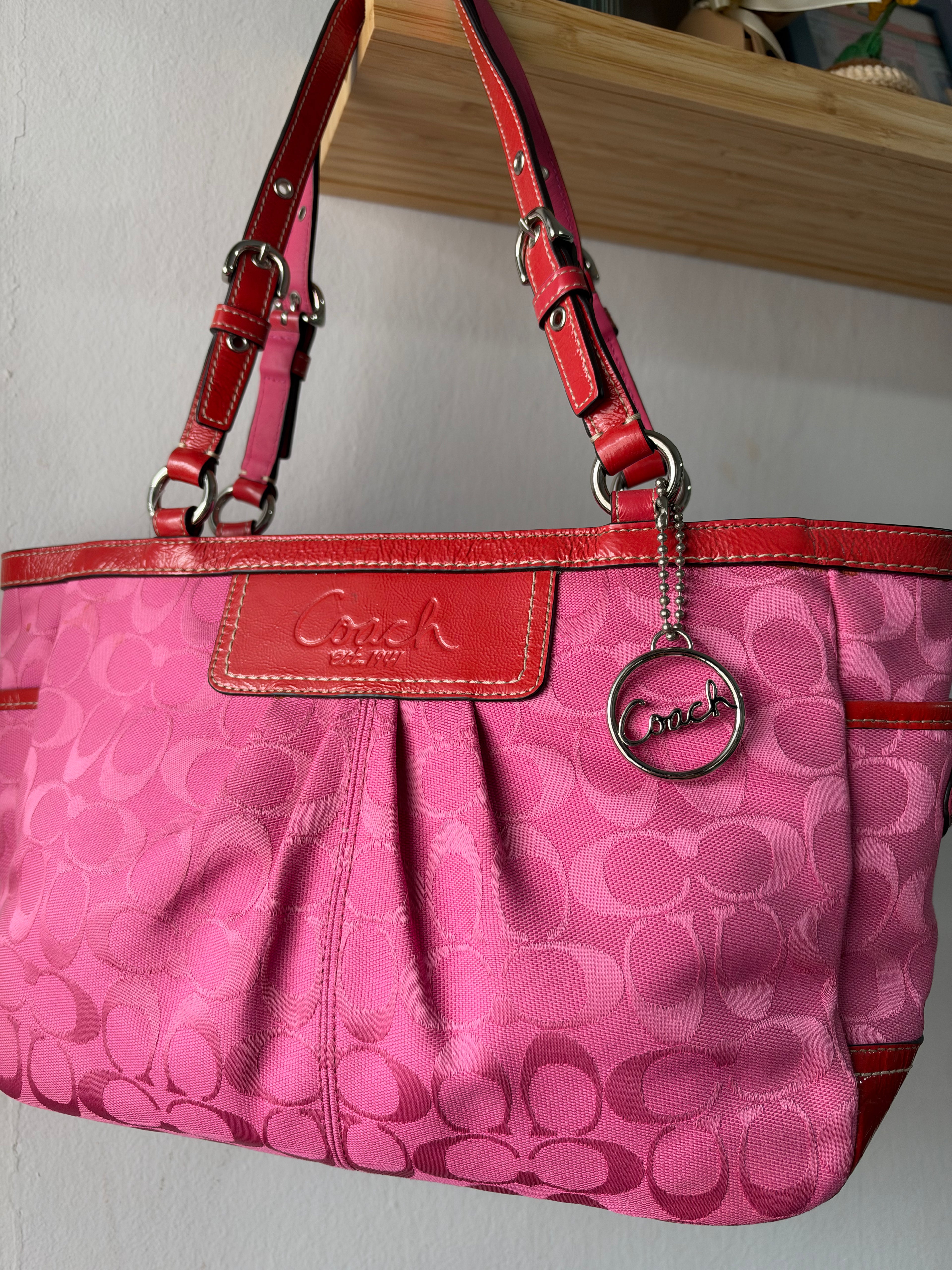 Coach Signature Pleated Gallery Tote
