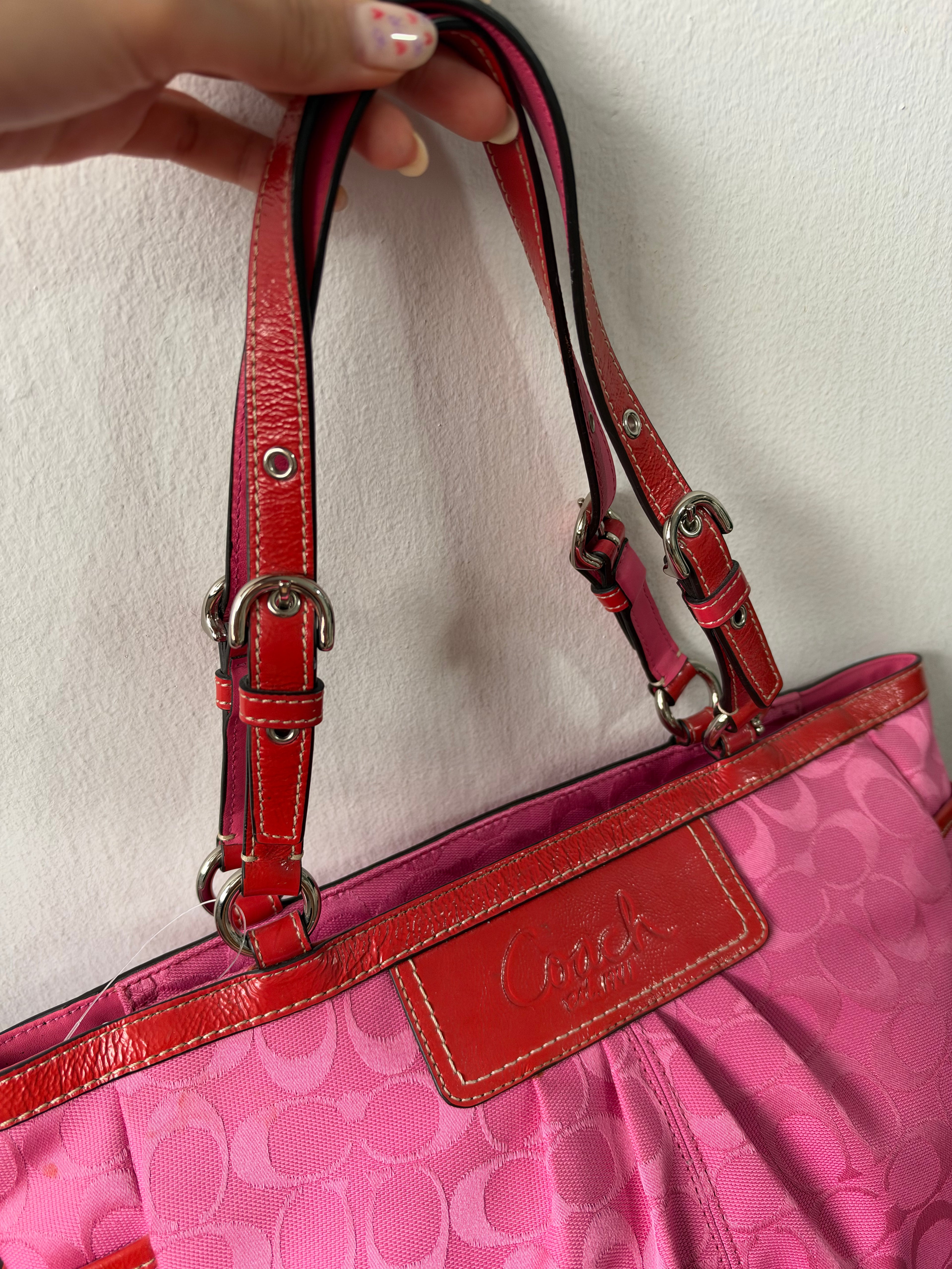 Coach Signature Pleated Gallery Tote
