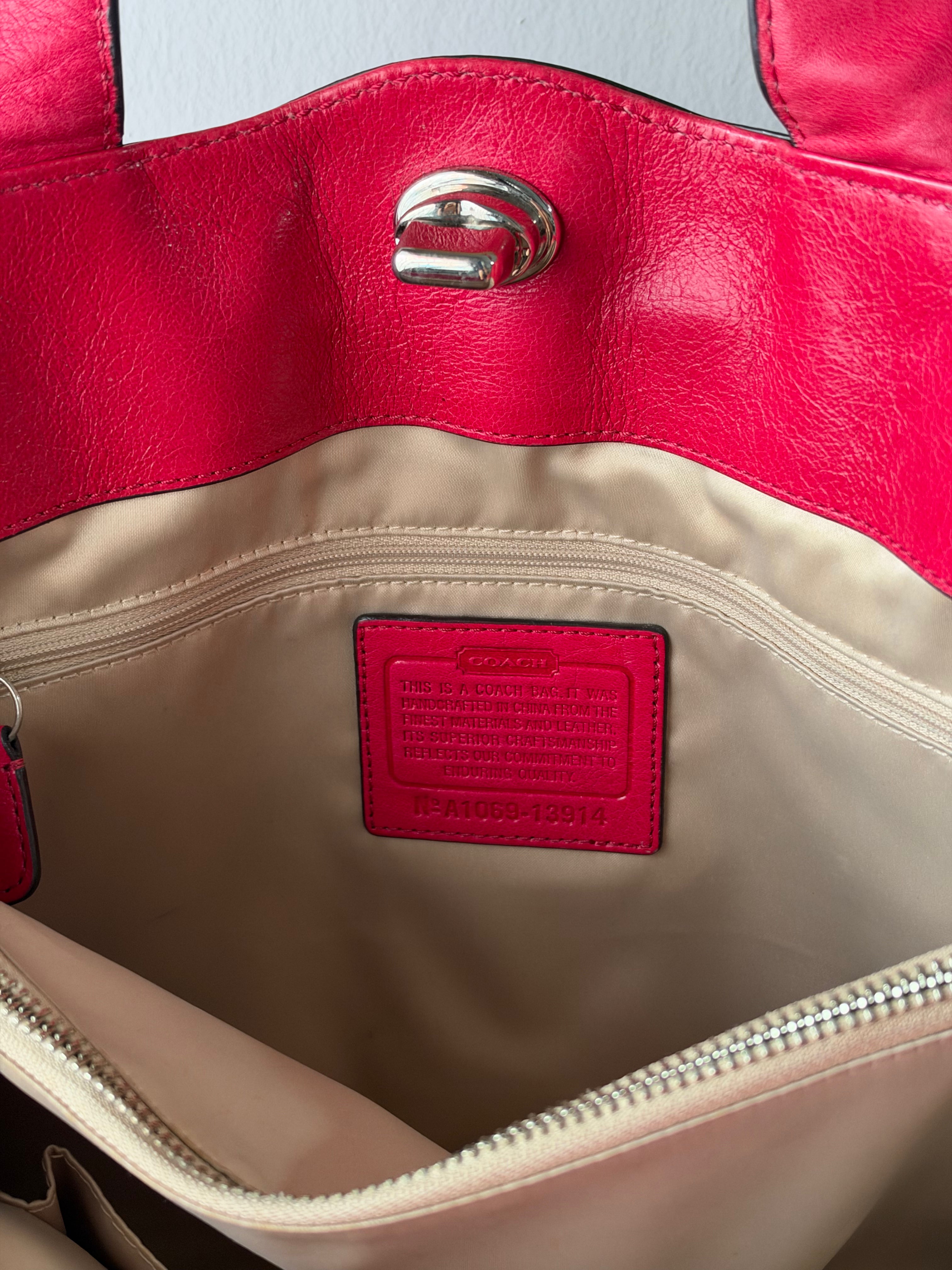 Coach Garnet Pleated Carryall