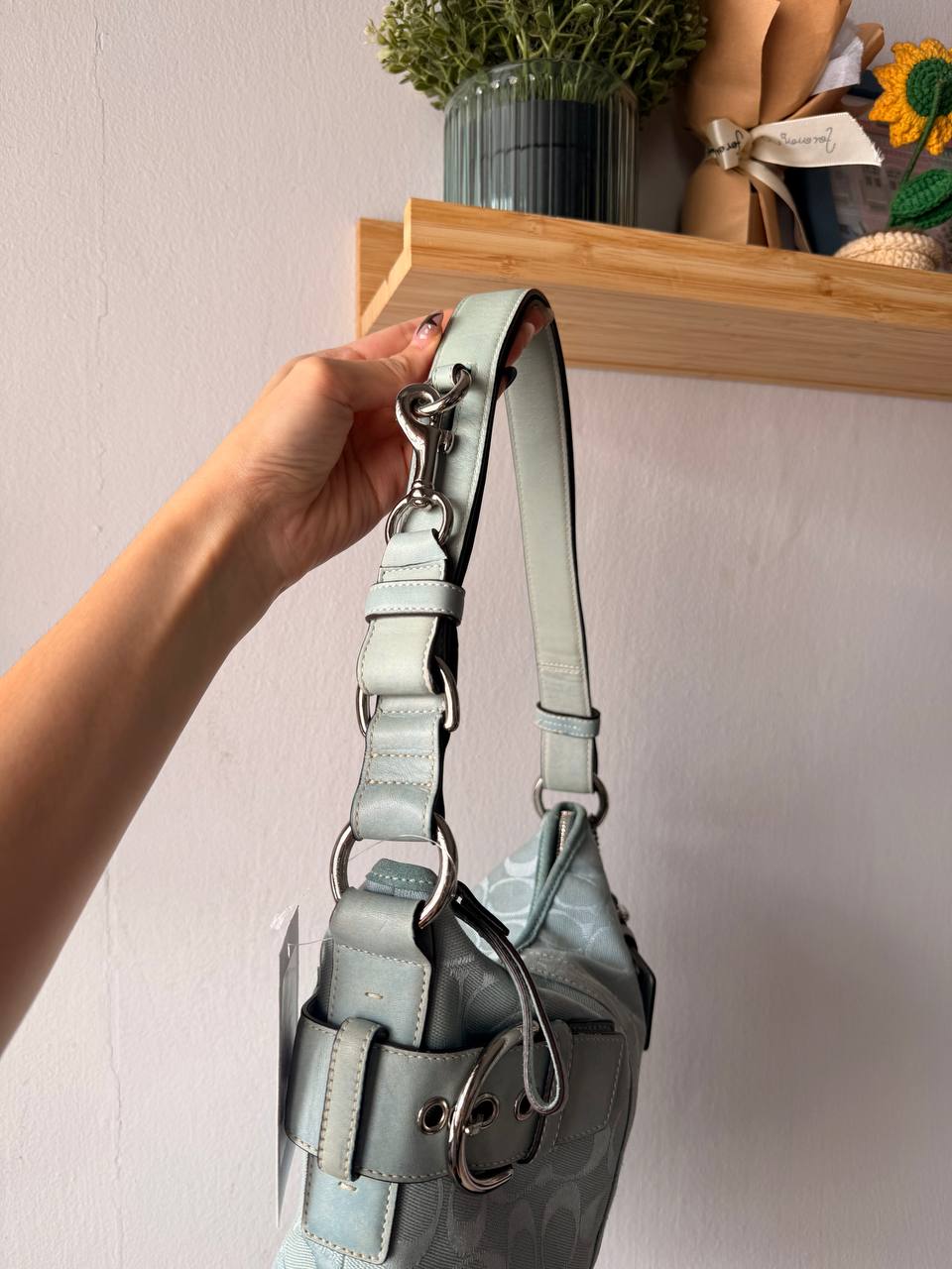 Blue coach sling