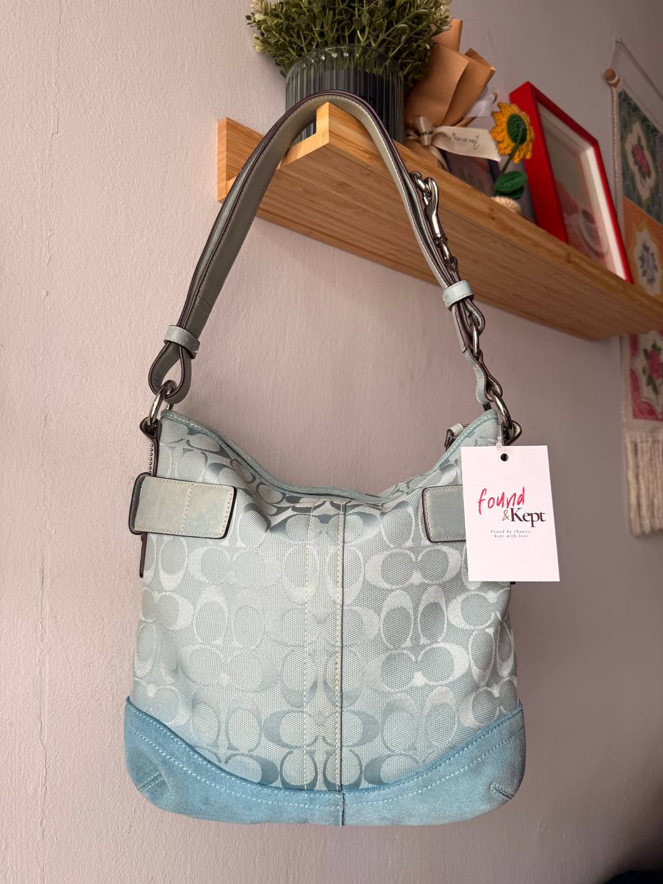 Blue coach sling
